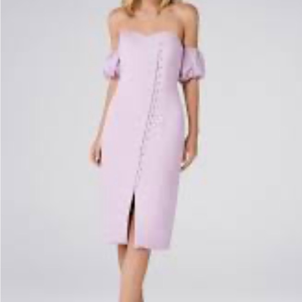 Ever New lilac linen Strapless Dress